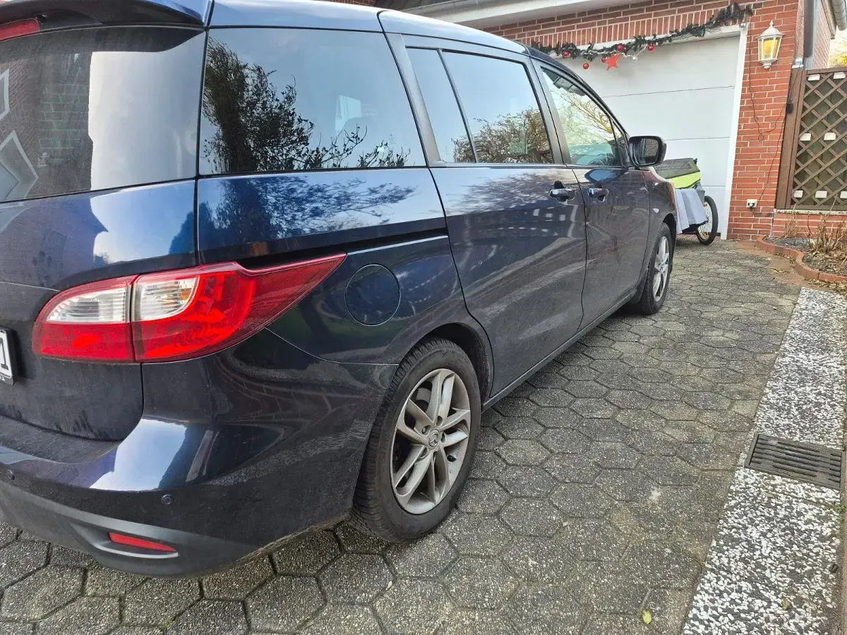 Gebraucht Mazda 5 Prime-Line 116 PS (85 kW) 2010 Blau Van / Kleinbus
