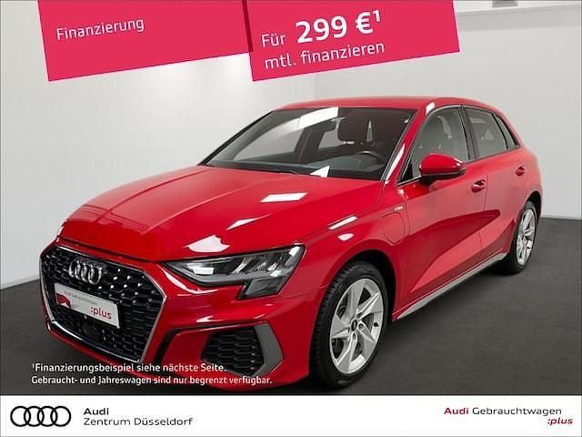 Rot Gebraucht 2022 Audi A3 Sportback e-tron S-Line Kleinwagen | 25.890 € (Fairer Preis) - Bild 1/3