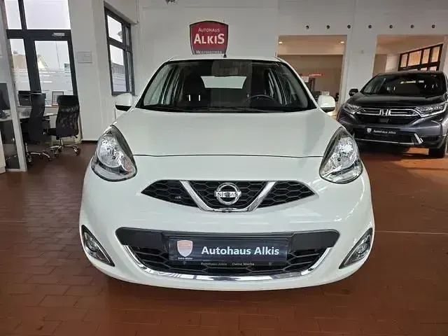 Gebraucht Nissan Micra Acenta 80 PS (58 kW) 2015 White pearl (m) (metallic) Kleinwagen