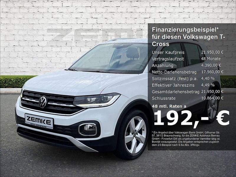 Weiss Gebraucht 2022 VW T-Cross Style SUV | 21.950 € (Fairer Preis) - Bild 1/4