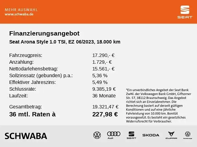 Gebraucht Seat Arona Style 95 PS (69 kW) 2023 Rot SUV
