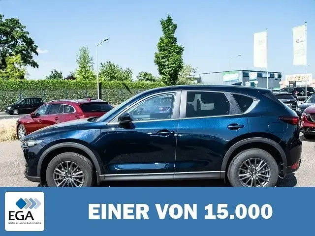 Gebraucht Mazda CX-5 Exclusive-Line 194 PS (142 kW) 2021 Blau metallic SUV