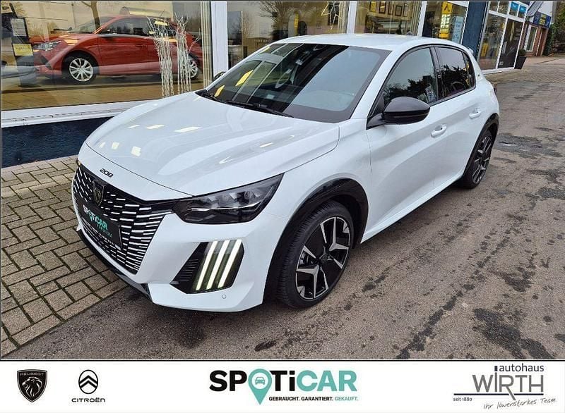 Weiß Gebraucht 2024 Peugeot 208 GT Kleinwagen | 20.490 € (Fairer Preis) - Bild 1/4