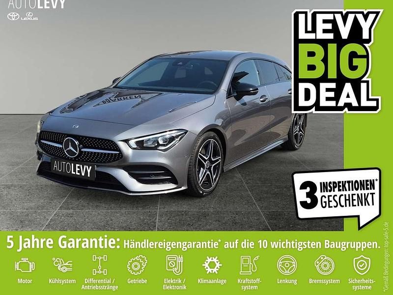 Mountaingrau met Gebraucht 2020 Mercedes CLA220 Shooting Brake AMG line Kombi | 28.470 € (Fairer Preis) - Bild 1/4