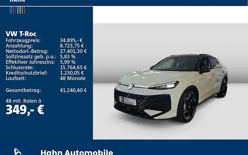 Gebraucht VW T-Roc R-line 150 PS (110 kW) 2025 Weiß SUV