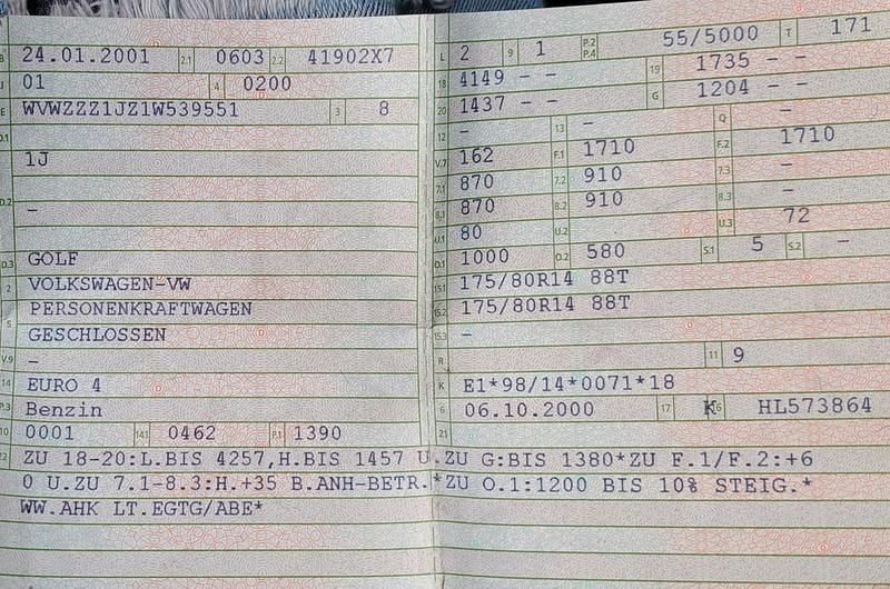 Gebraucht VW Golf IV 75 PS (55 kW) 2001 Schwarz Kleinwagen