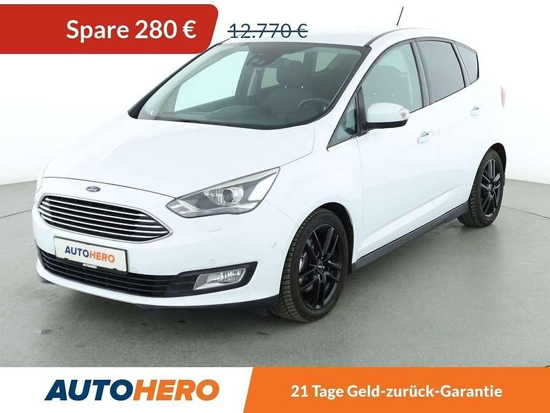 Weiß Gebraucht 2018 Ford C-MAX Titanium Van / Kleinbus | 12.180 € (Fairer Preis) - Bild 1/3