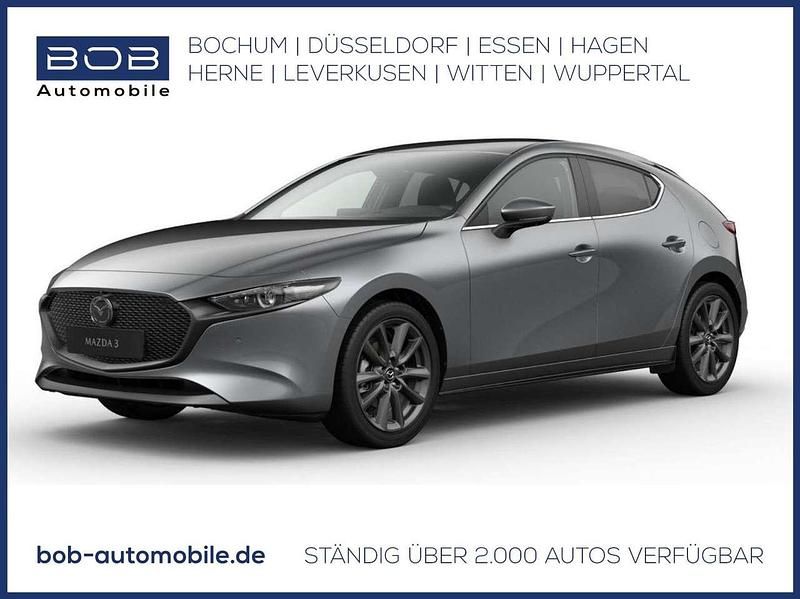 Machine gray Neu 2025 Mazda 3 Exclusive Limousine | 29.777 € - Bild 1/3