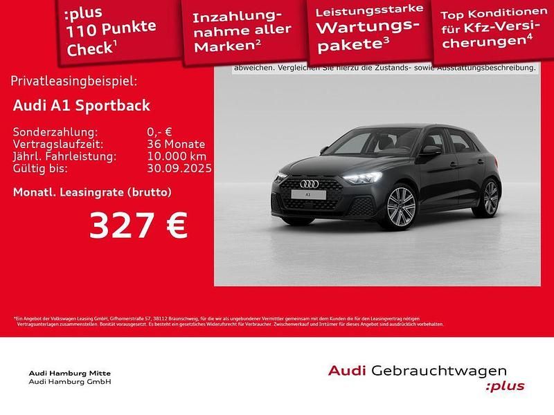 Mythosschwarz metallic Gebraucht 2025 Audi A1 Sportback Basis Kleinwagen | 25.499 € (Fairer Preis) - Bild 1/3