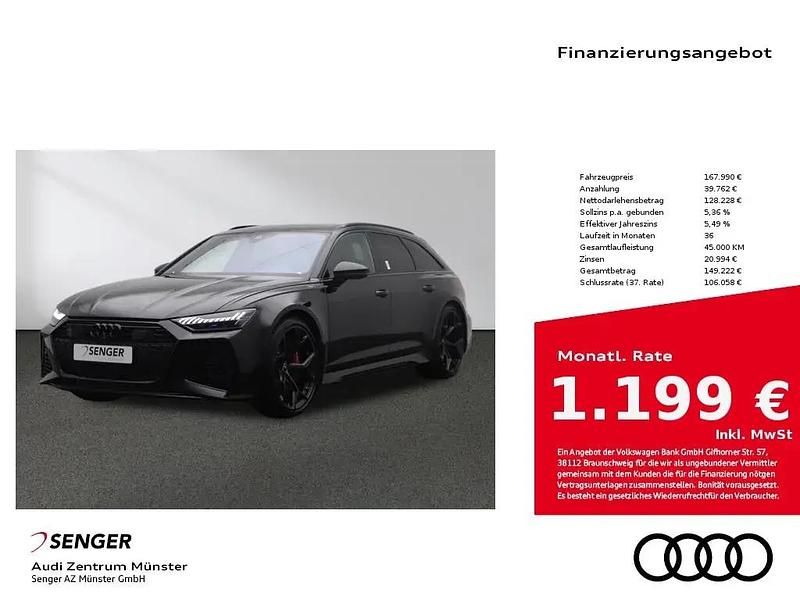 Schwarz Neu 2025 Audi RS6 Performance Kombi | 167.990 € - Bild 1/1