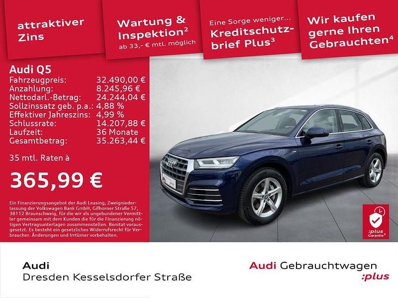 Navarrablau metallic Gebraucht 2020 Audi Q5 Ambiente SUV | 32.490 € (Guter Preis) - Bild 1/4