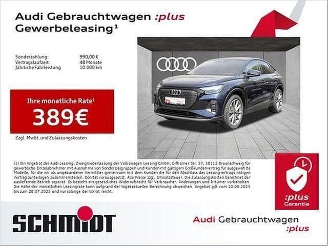 Navarrablau metallic Gebraucht 2024 Audi Q4 Sportback e-tron Advanced SUV | 45.640 € (Fairer Preis) - Bild 1/4