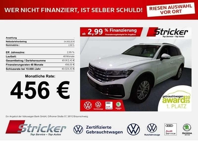 Pure white Gebraucht 2025 VW Touareg Elegance SUV | 54.949 € - Bild 1/3