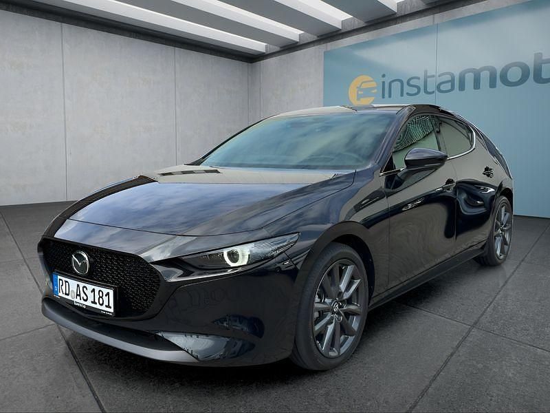 Schwarz Gebraucht 2024 Mazda 3 Exclusive-Line Limousine | 33.749 € - Bild 1/4