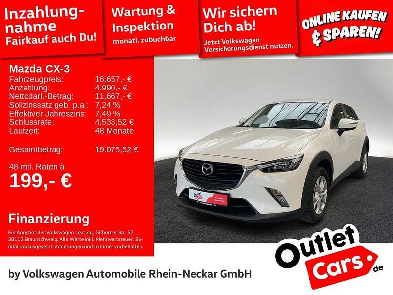 Gebraucht Mazda CX-3 Exclusive-Line 120 PS (88 kW) 2017 Weiß SUV