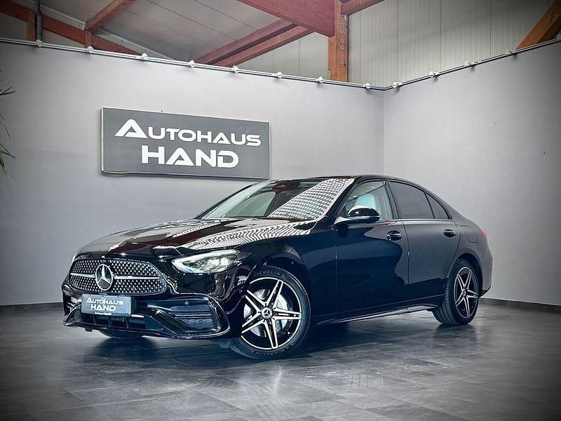 Schwarz Gebraucht 2024 Mercedes C300e AMG line Limousine | 43.990 € (Guter Preis) - Bild 1/4