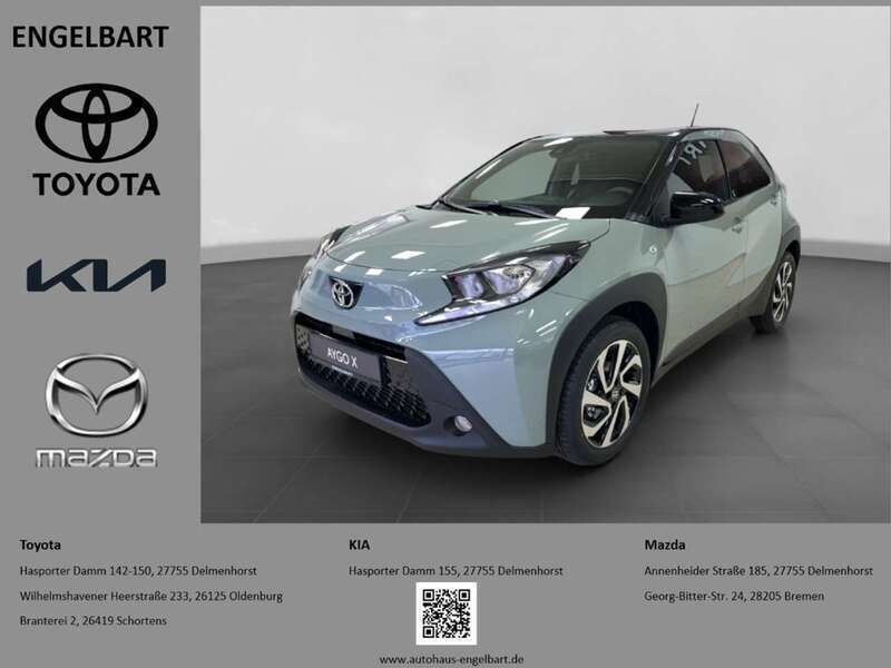 Urban khaki / mysticschwarz mi Gebraucht 2024 Toyota Aygo Team Kleinwagen | 17.990 € (Fairer Preis) - Bild 1/4