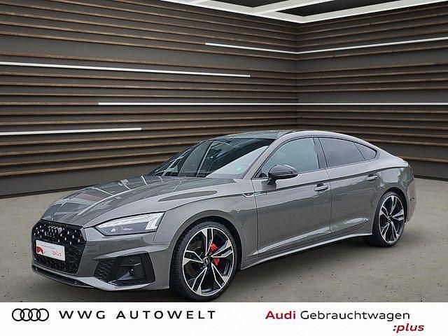 Chronosgrau metallic Gebraucht 2023 Audi A5 Sportback S-Line Limousine | 44.980 € (Teuer) - Bild 1/4