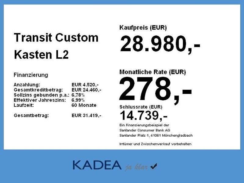 Gebraucht Ford Transit Custom Trend 136 PS (100 kW) 2025 Frostweiß Limousine