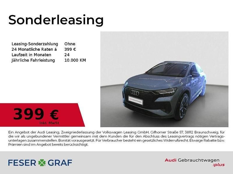 Geysirblau metallic Gebraucht 2025 Audi Q4 e-tron Ambiente SUV | 52.890 € - Bild 1/4