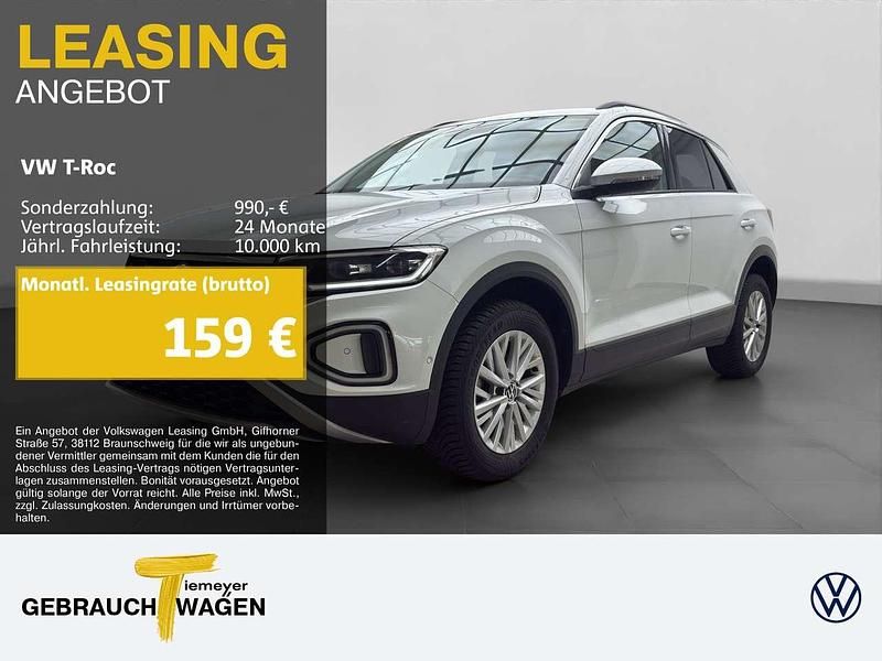 Weiß Gebraucht 2024 VW T-Roc Life SUV | 21.730 € (Guter Preis) - Bild 1/4