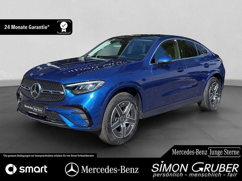 Lack spektralblau Gebraucht 2024 Mercedes GLC300e AMG Coupé | 62.950 € (Superpreis) - Bild 1/4