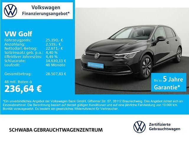 Grenadillschwarz metallic Gebraucht 2024 VW Golf VIII Move Limousine | 25.190 € (Guter Preis) - Bild 1/4