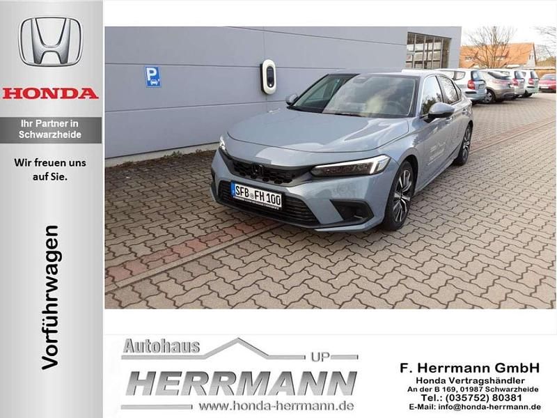 Sonic grey pearl Gebraucht 2024 Honda Civic Elegance Limousine | 34.990 € (Superpreis) - Bild 1/4