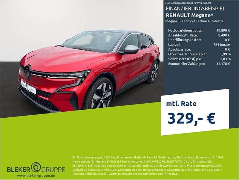 Rot Gebraucht 2022 Renault Mégane Techno Limousine | 28.380 € (Fairer Preis) - Bild 1/3