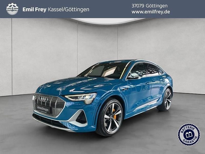 Antigua blue metallic Gebraucht 2020 Audi e-tron Sportback Sport SUV | 34.930 € (Superpreis) - Bild 1/4