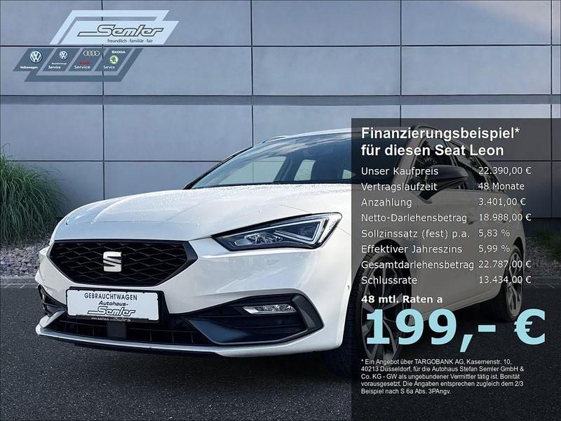 Weiss Gebraucht 2021 Seat Leon Business Kombi | 22.390 € (Fairer Preis) - Bild 1/4