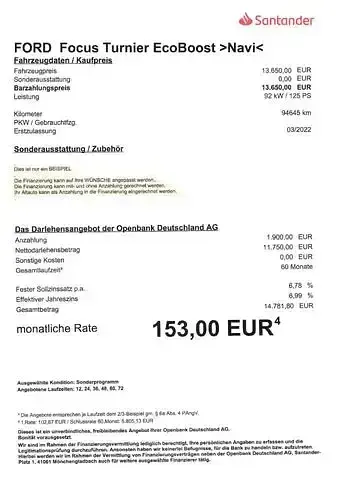 Gebraucht Ford Focus 125 PS (91 kW) 2022 Blau Limousine