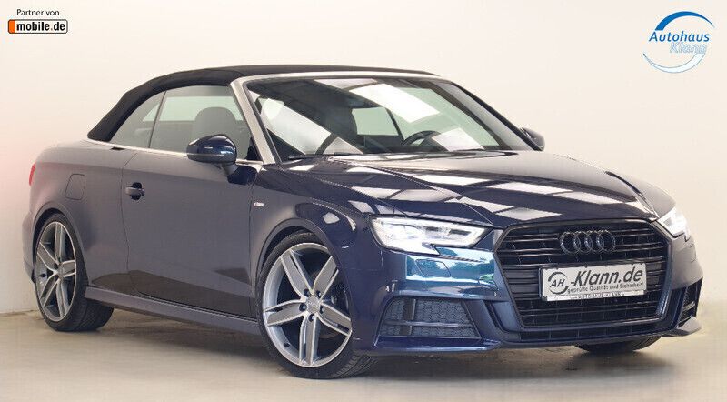 Blau Gebraucht 2017 Audi A3 Cabriolet S-Line Cabrio | 20.499 € (Fairer Preis) - Bild 1/4