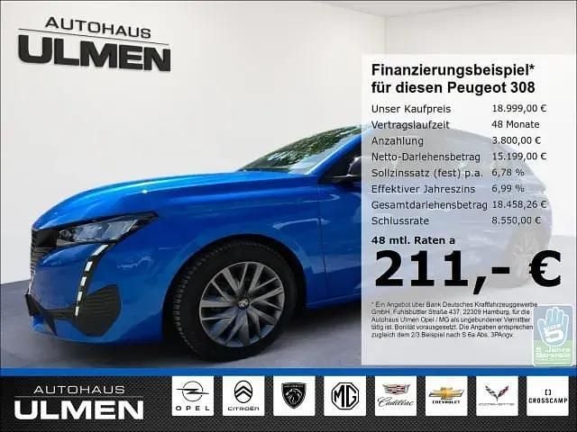 Blau Gebraucht 2022 Peugeot 308 Active Limousine | 18.999 € (Fairer Preis) - Bild 1/4