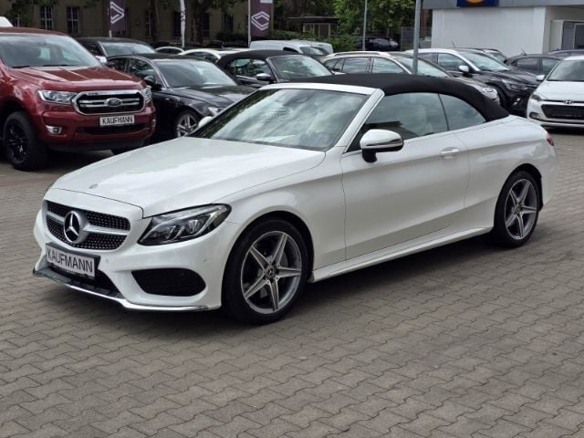 Weiss Gebraucht 2018 Mercedes C400 Sport Cabrio | 34.870 € - Bild 1/4