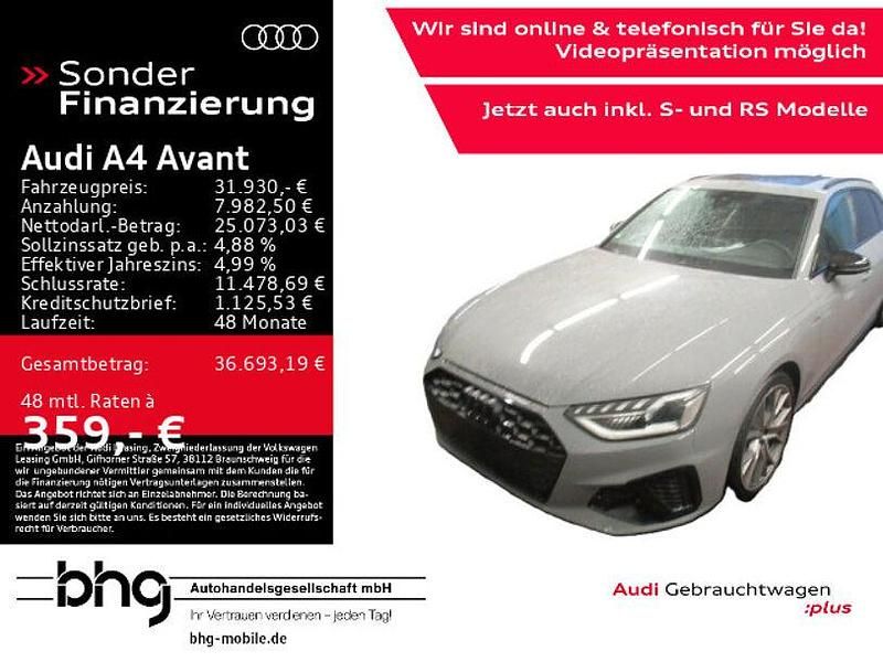 Grau Gebraucht 2022 Audi A4 S-Line Kombi | 31.930 € (Fairer Preis) - Bild 1/4