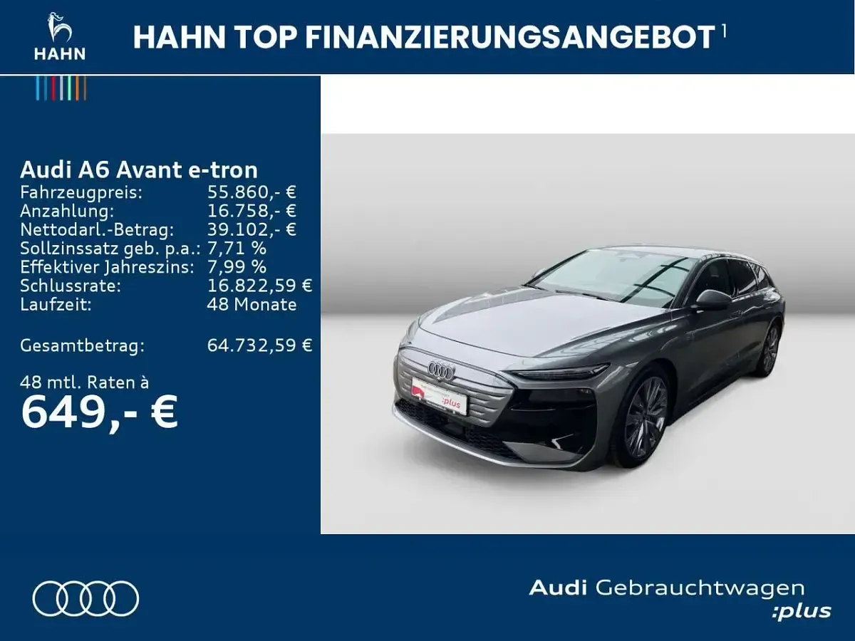 Gebraucht Audi A6 e-tron Ambiente 210 kW (286 PS) 2025 Taifungrau metallic Kombi