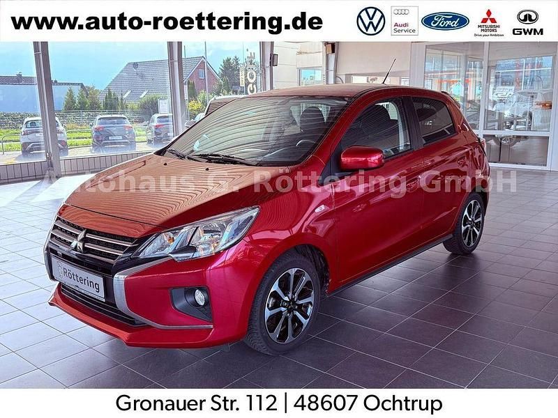 Rot Gebraucht 2021 Mitsubishi Space Star Spirit+ Kleinwagen | 12.390 € (Guter Preis) - Bild 1/4