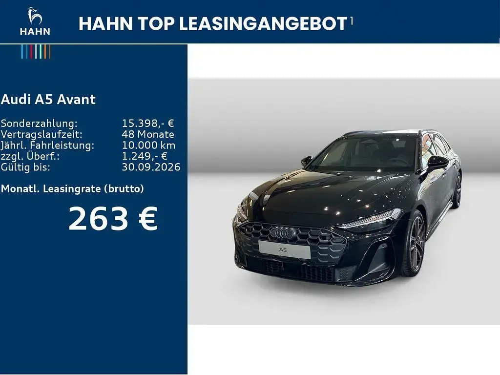 Neu Audi A5 Sport 204 PS (150 kW) 2026 Schwarz Kombi