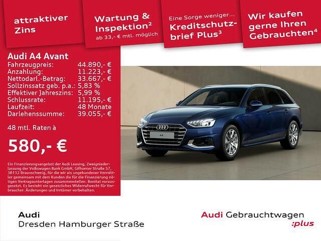 Gebraucht Audi A4 Advanced Plus 150 PS (110 kW) 2024 Navarrablau metallic Kombi