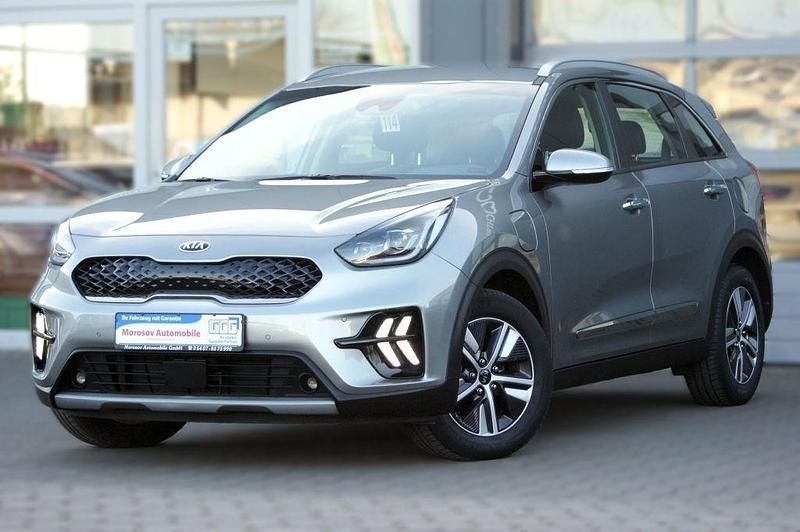 Stahlgrau metallic (metallic) Gebraucht 2021 Kia Niro Vision SUV | 23.900 € (Fairer Preis) - Bild 1/4