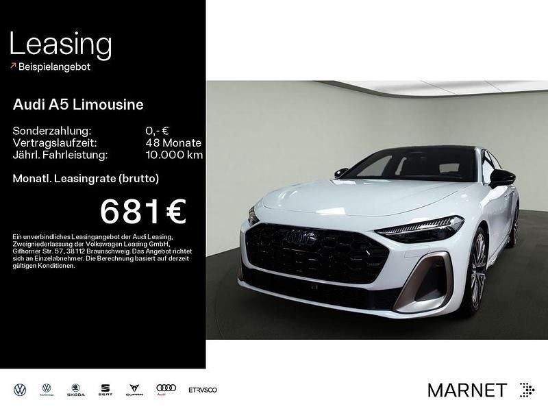 Gletscherweiß metallic Gebraucht 2025 Audi A5 Ambiente Coupé | 60.999 € (Teuer) - Bild 1/4