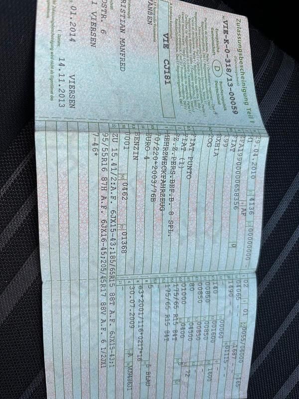 Blau Gebraucht 2010 Fiat Punto Evo Kleinwagen | 1.900 € - Bild 1/4