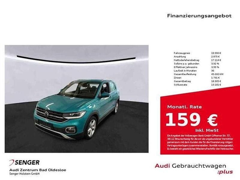 Gebraucht VW T-Cross Style 110 PS (80 kW) 2022 Blau SUV