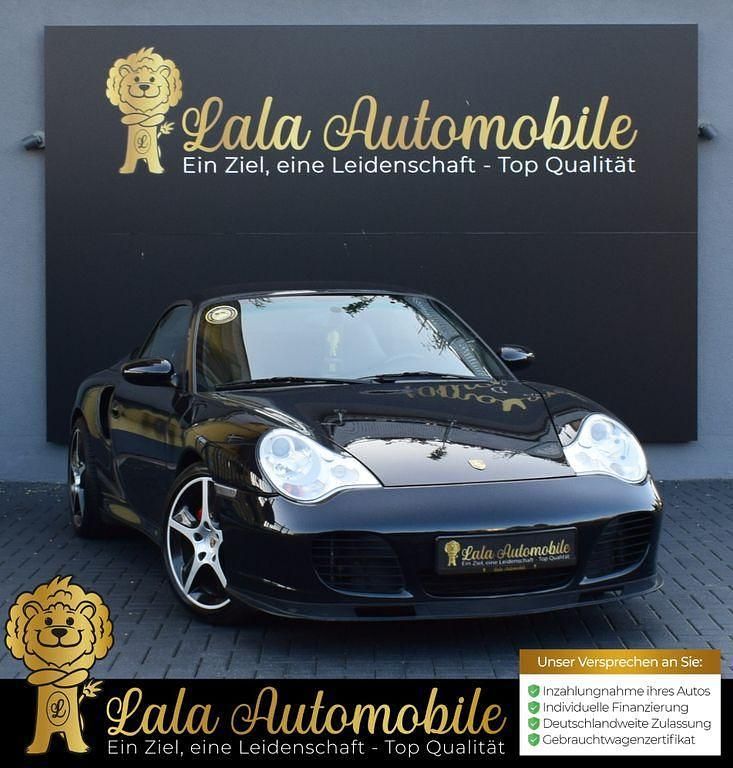 Basaltschwarzmetallic Gebraucht 2004 Porsche 911 Turbo Cabriolet Edition Cabrio | 58.980 € (Fairer Preis) - Bild 1/4