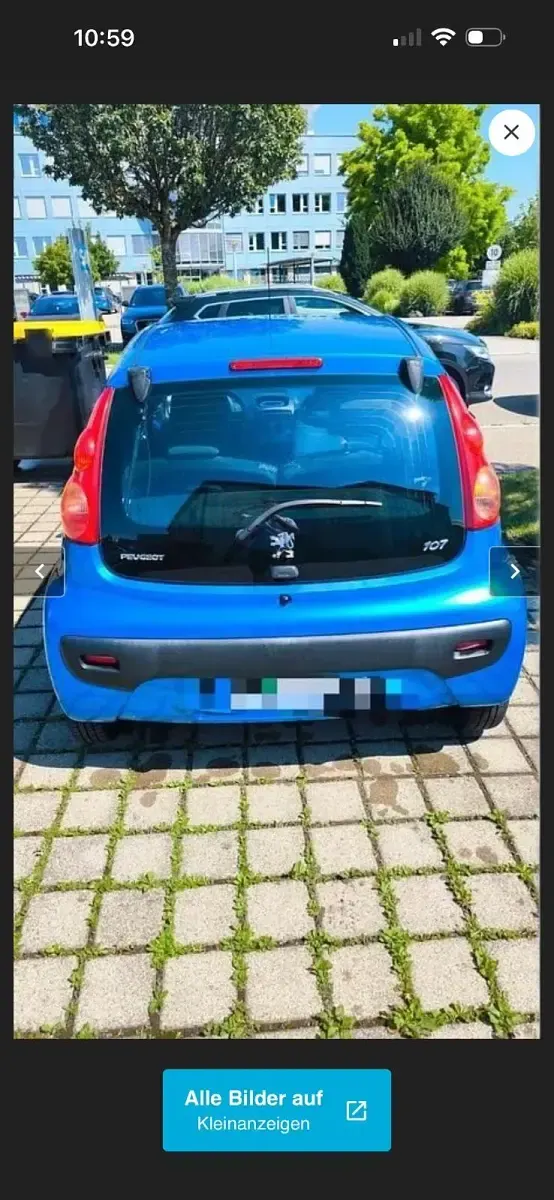 Gebraucht Peugeot 107 68 PS (50 kW) 2006 Blau Kleinwagen