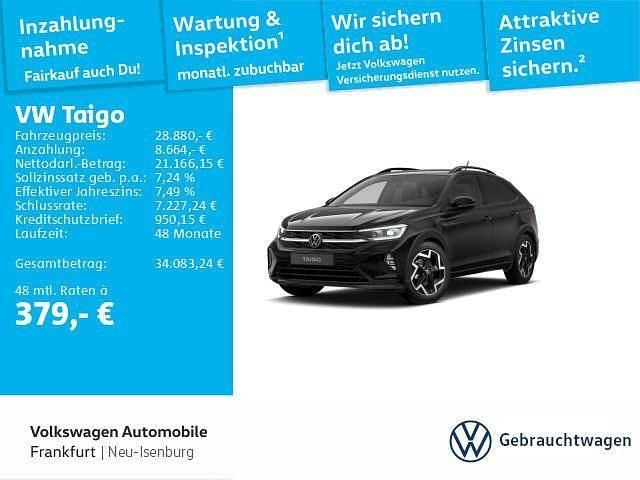 Gebraucht VW Taigo R-line 150 PS (110 kW) 2025 Deep black perleffekt (metallic) SUV