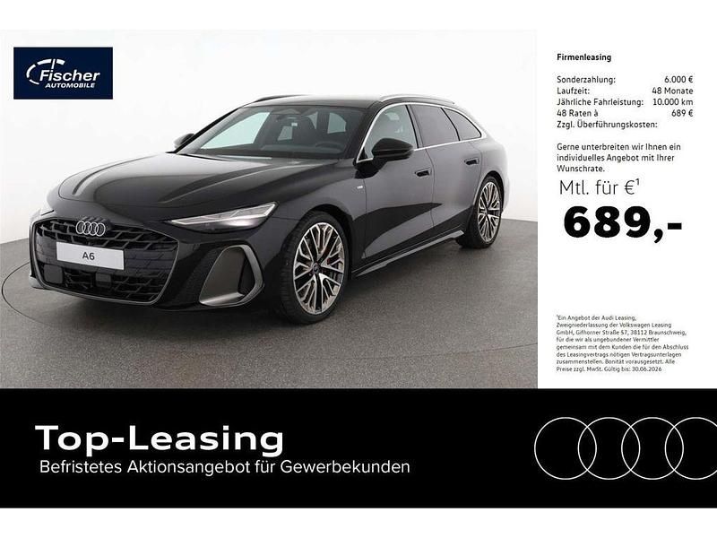 Neu Audi A6 S-Line 367 PS (269 kW) 2025 Schwarz Kombi