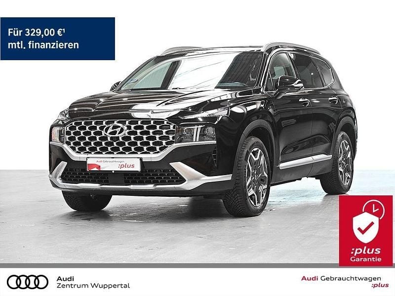 Schwarz Gebraucht 2021 Hyundai Santa Fe Prime SUV | 32.889 € (Etwas zu teuer) - Bild 1/4
