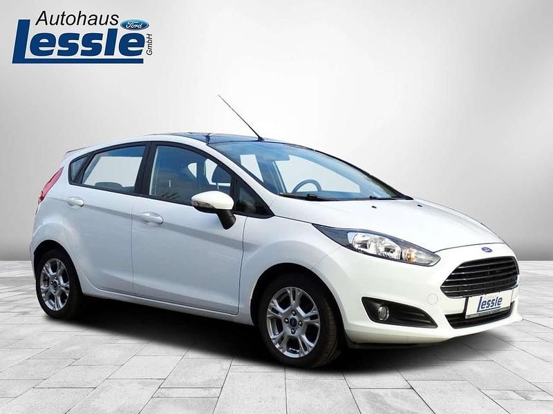Gebraucht Ford Fiesta Trend 101 PS (74 kW) 2015 Weiß Kleinwagen